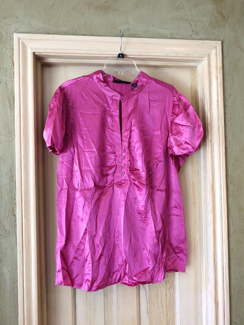 NWT INC International Concepts Woman 100% Pure Silk Pink Blouse Size 22W